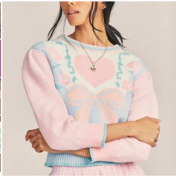 LoveShackFancy Chabela Sweater, XS, New - Picture 1 of 3